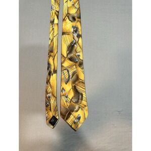 J‎ Garcia Sun Movement Collection 56 Yellow Abstract Tie